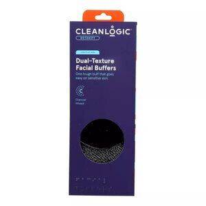 NWT Cleanlogic Detoxify Dual-Textured Exfoliating Face Buffer (3-Pack)